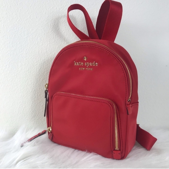 Kate Spade Watson Lane Hartlay Bagpack Red Small Size 9\